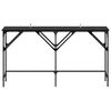 vidaXL Table console Ch&ecirc;ne noir 140 x 29 x 75 cm Bois d'ing&eacute;nierie