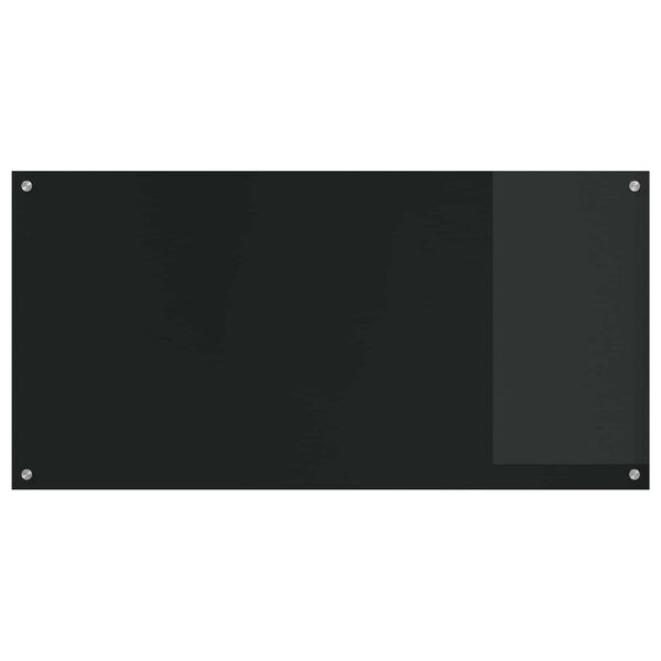vidaXL Protection de cuisine Noir 120 x 60 x 0,6 cm verre tremp&eacute;