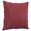 vidaXL Ensemble de canap&eacute;s 3 pcs et coussins rouge bordeaux similicuir
