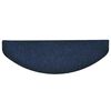 vidaXL Tapis d'escalier autocollants 20 pi&egrave;ces 65 x 21 x 4 cm Bleu marine Demi-rond Grand