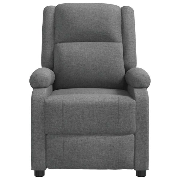 vidaXL Fauteuil de massage Gris foncé Tissu