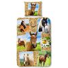Good Morning Housse de couette 5752-P HORSES 135x200 cm Multicolore