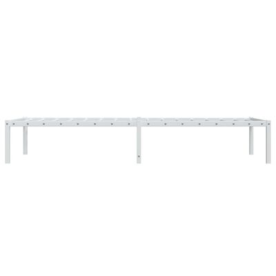 vidaXL Cadre de lit métal sans matelas blanc 75x190 cm