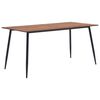 vidaXL Table &agrave; manger Marron 140x70x75 cm MDF