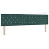 vidaXL T&ecirc;te de lit Vert fonc&eacute; 200 cm Velours