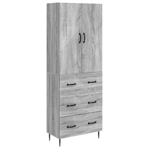 vidaXL Ensemble de Meubles 2 pcs Sonoma gris 66 x 34,5 x 90 cm