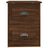 vidaXL Tables de chevet murales 2 pcs Ch&ecirc;ne marron 41,5x36x53 cm