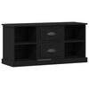 vidaXL Meuble TV 99,5 x 35,5 x 48 cm Ch&ecirc;ne noir Bois d'ing&eacute;nierie