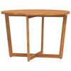 vidaXL Table de jardin ronde &Oslash;110x75 cm en bois massif d'acacia