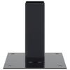 vidaXL Bases de poteau carr&eacute;es 12 pcs anthracite 46x46 mm