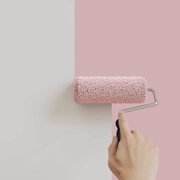 vidaXL Peinture murale Rose 16,5 x 16,5 x 15,9 cm Impression murale