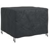 vidaXL Housse pour meubles Uni Noir 113 x 113 x 73 cm 210D