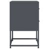 vidaXL Table de chevet anthracite 36x39x60,5 cm acier