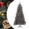 vidaXL Sapin de No&euml;l artificiel Vert 210 cm PVC, plastique et acier