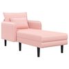 vidaXL Grande m&eacute;ridienne Rose Boucl&eacute;