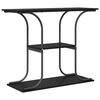 vidaXL Table console Ch&ecirc;ne noir 101 x 35 x 80,5 cm Bois d'ing&eacute;nierie
