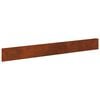 vidaXL Bordure de Pelouse 50 pcs 100 x 12 cm Acier Rouill&eacute;