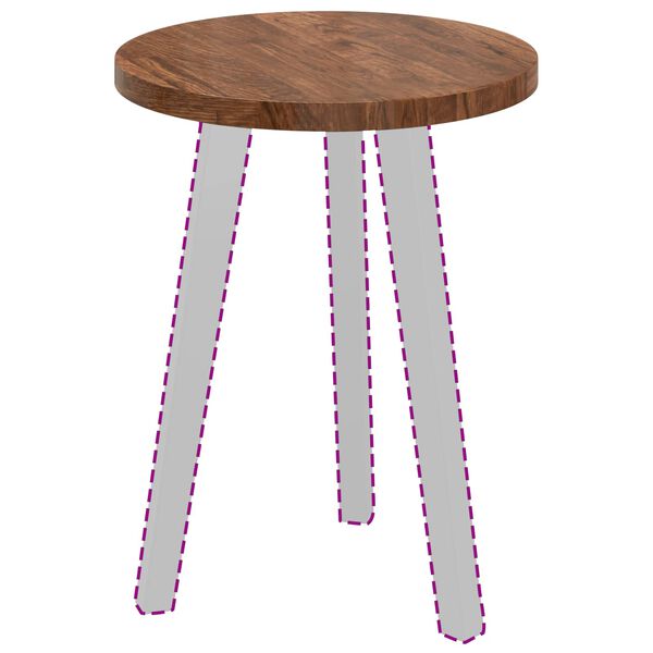 vidaXL Plateau de table Marron Clair &Oslash; 40 x 2,5 cm