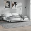 vidaXL Cadre de lit sans matelas sonoma gris 200x200 cm