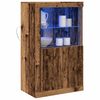 vidaXL Buffet LED Bois ancien 60,5 x 37 x 100 cm Bois d'ing&eacute;nierie