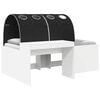 vidaXL Lit avec Tunnel 4 pcs Ch&ecirc;ne Artisanal et Noir Bois d'ing&eacute;nierie