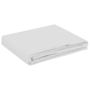 vidaXL Tissu de Table Carr&eacute; Blanc 90 x 90 cm Polyester