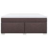 vidaXL Sommier &agrave; lattes de lit avec matelas Marron fonc&eacute; 180x200 cm