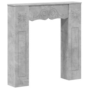 vidaXL Cadre de chemin&eacute;e Gris b&eacute;ton 102 x 20 x 102 cm