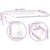 vidaXL Auvent r&eacute;tractable automatique avec LED anthracite et blanc