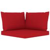 vidaXL Salon de jardin 6 pcs avec coussins rouge