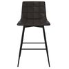 vidaXL Tabouret de bar Gris Similicuir