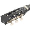 vidaXL Jeu de guitare classique pour débutants 8 pcs noir 3/4 36"