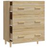 vidaXL Buffet Chêne sonoma 70x34x90 cm Bois d'ingénierie