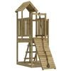 vidaXL Maisonnette de jeu avec mur d'escalade bois de pin impr&eacute;gn&eacute;