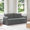vidaXL Canap&eacute; 180cm Gris fonc&eacute; M&eacute;tал