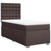 vidaXL Sommier &agrave; lattes de lit avec matelas Marron fonc&eacute; 90x190 cm