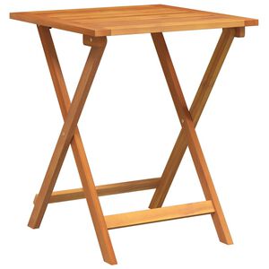 vidaXL Table de Jardin Naturel 60 x 60 x 72 cm Bois d'Acacia Massif