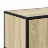vidaXL Meuble TV ch&ecirc;ne sonoma 120x35x41 cm bois d'ing&eacute;nierie et m&eacute;tal