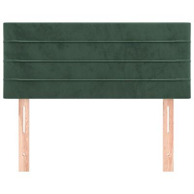 vidaXL Tête de lit Vert foncé 100x5x78/88 cm Velours