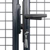 vidaXL Portail de jardin grillagé en acier galvanisé gris 400 x 150 cm