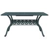 vidaXL Table de jardin vert 150x90x72 cm aluminium coul&eacute;