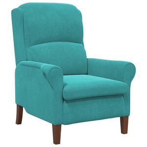 vidaXL fauteuil Turquoise 76 x 94 x 102 cm Velours