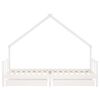 vidaXL Cadre de lit enfant tiroirs blanc 90x200 cm bois de pin massif