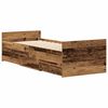 vidaXL Cadre de lit sans matelas vieux bois 90x190 cm bois ing&eacute;nierie