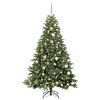 vidaXL Sapin de Noël artificiel avec 300 LED Vert 180 cm PE et PVC