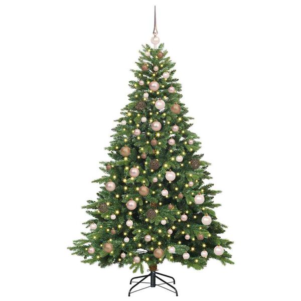 vidaXL Sapin de Noël artificiel avec 300 LED Vert 180 cm PE et PVC