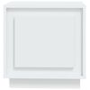 vidaXL Tables de chevet 2 pcs blanc 44x35x45 cm bois d'ing&eacute;nierie