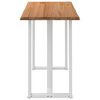vidaXL Table de bar rectangulaire en ch&ecirc;ne massif avec bords naturels 180 x 80 x 102 cm