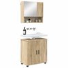 vidaXL Ensemble de mobilier de salle de bain 2 pcs Ch&ecirc;ne Sonoma