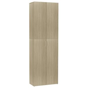 vidaXL Armoire de bureau Ch&ecirc;ne sonoma 60x32x190 cm Bois d'ing&eacute;nierie
